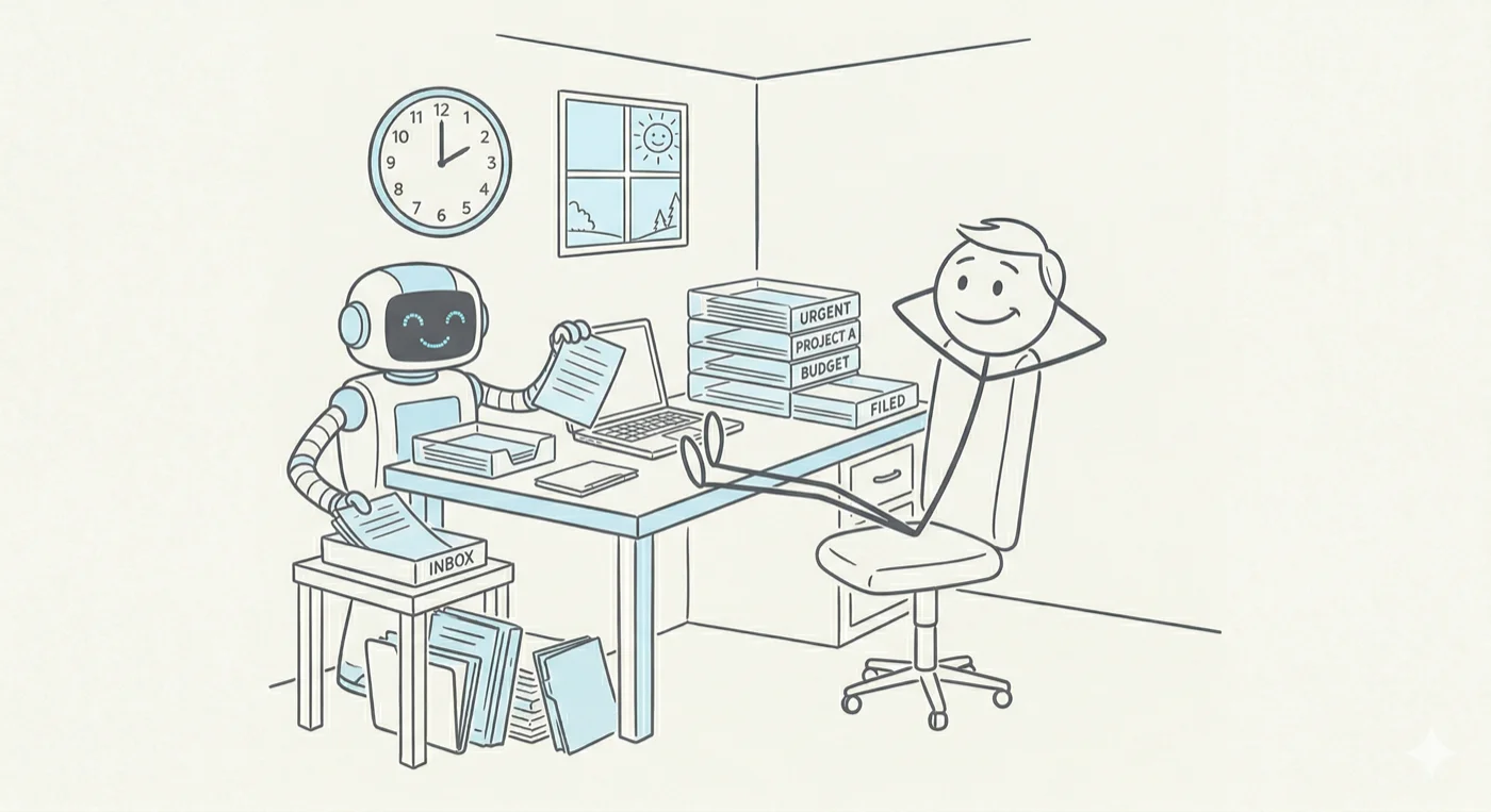 robot and human collaborating on approvals